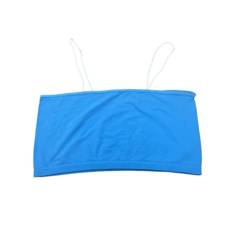 Free People Intimately It Takes Skinny Strap Seamless Blue Bandeau Size M/L NWOT